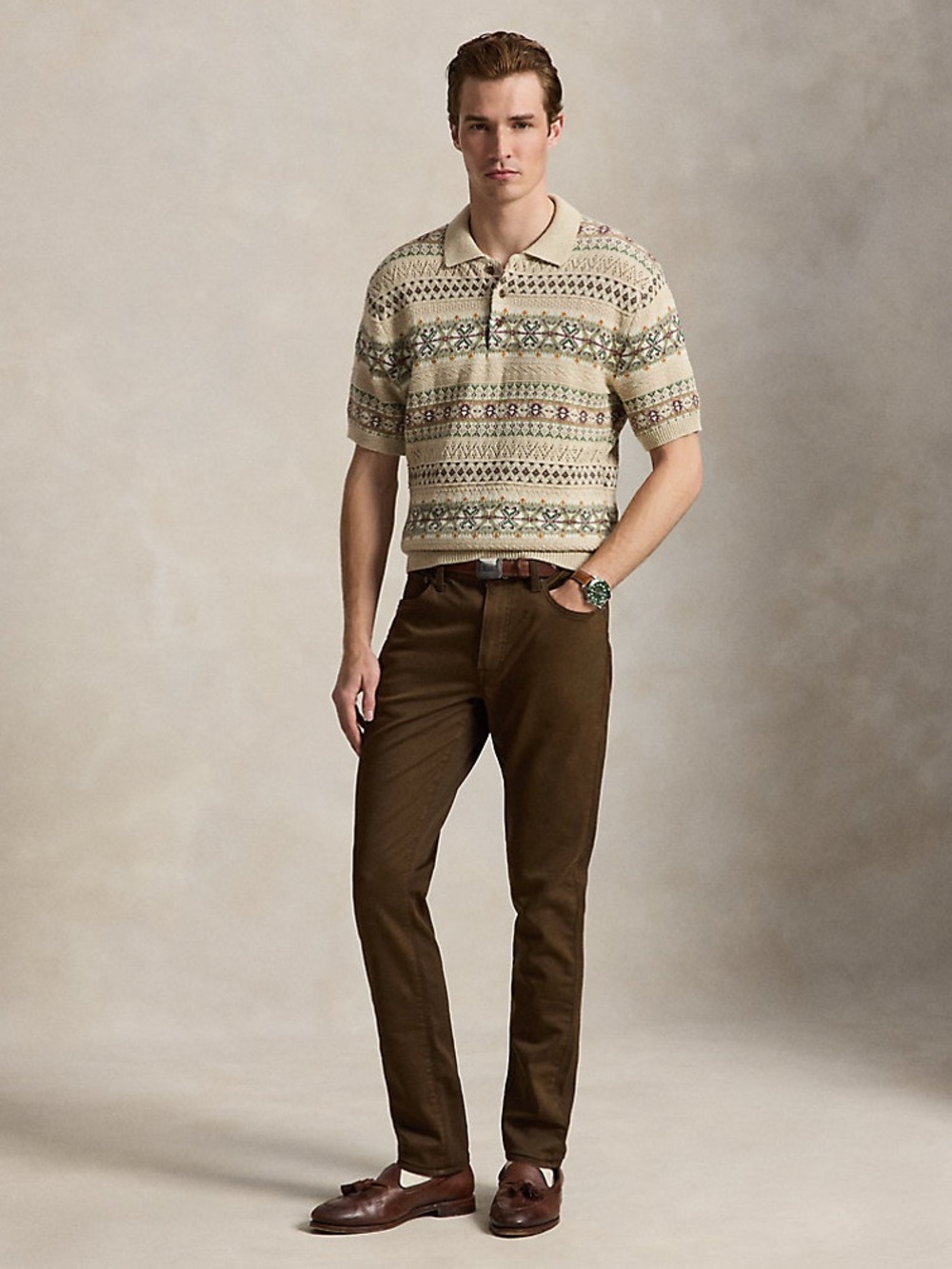 Ralph Lauren Sullivan Slim Knitlike Chino Pant size 33/32